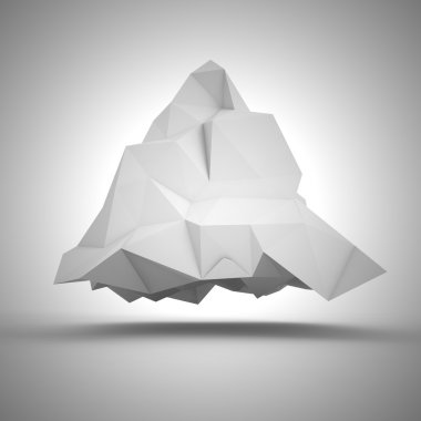 Crumpled pyramid clipart