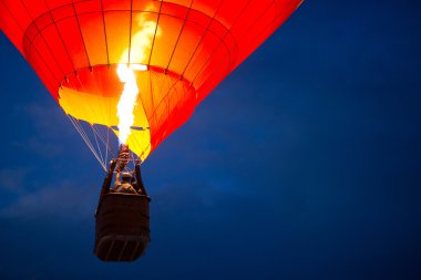 Aerostat at night clipart