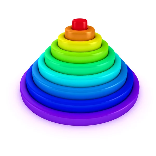 Regenboog piramide — Stockfoto
