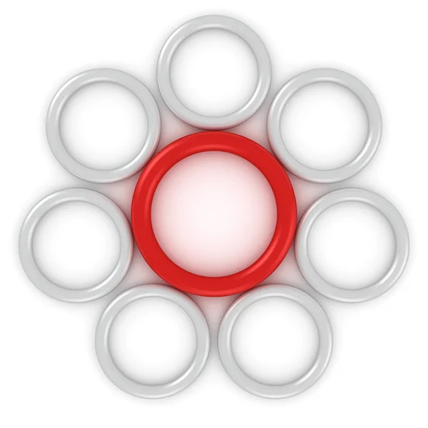 Geometrik papatya çiçeği — Stok fotoğraf
