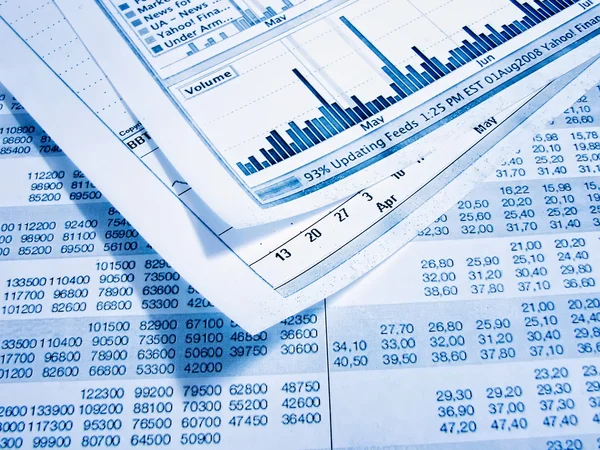 Showing business and financial report. — Stock Photo, Image