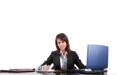 Güzel iş kadını.