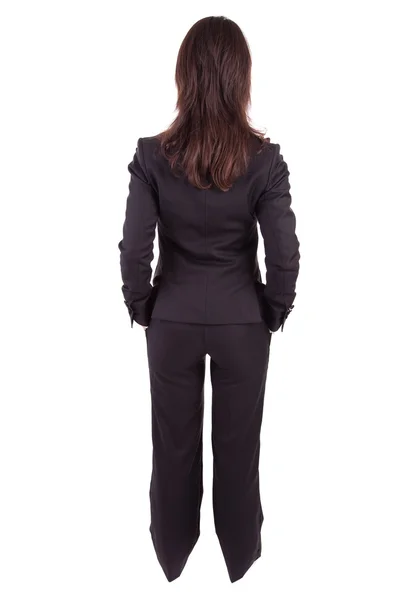 Business woman posing backwards — Stock Photo, Image