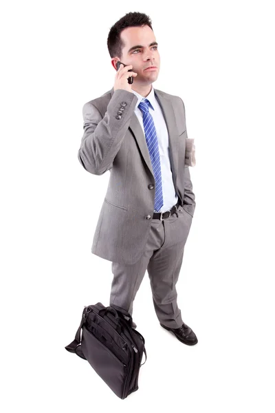 Homem de negócios ao telefone — Fotografia de Stock