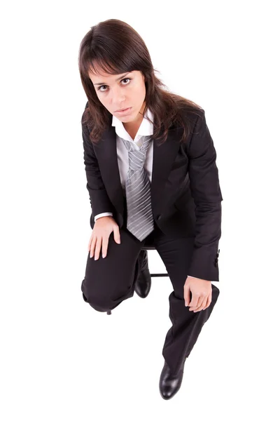 Business woman sitting on a chair Stock Picture