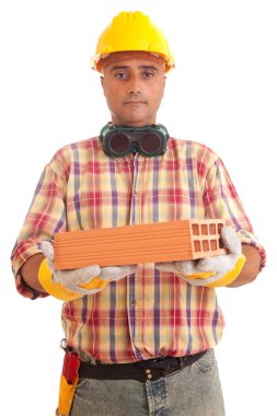 hizmeti veren inşaat işçisi