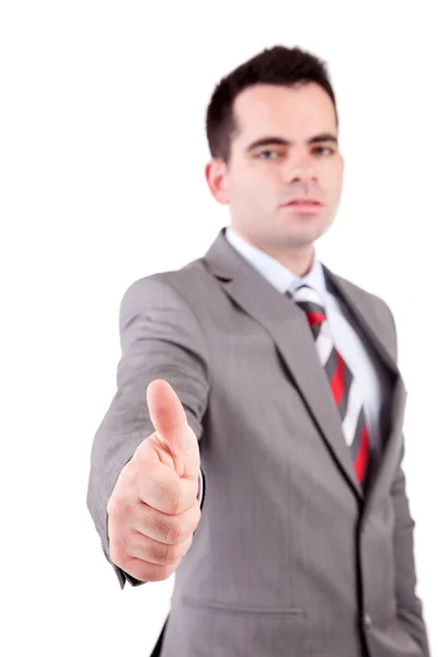 親指を立てるビジネスマン — ストック写真