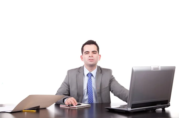 Uomo d'affari al lavoro — Foto Stock