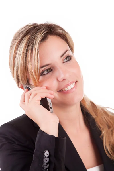 Biznes kobieta na telefon — Zdjęcie stockowe