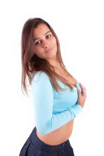 Young and beautiful woman posing — Stock Photo, Image