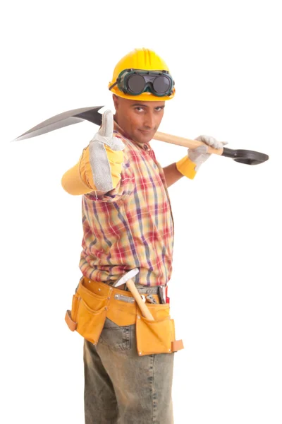Trabajador de construcción feliz —  Fotos de Stock