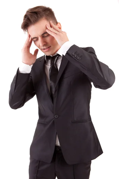 Бизнес-человек с головной болью — стоковое фото