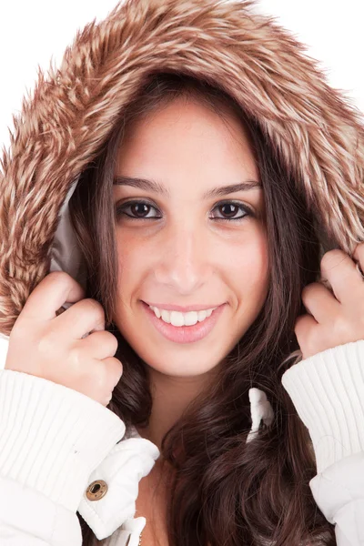 冬の服を着て美しい女性 — ストック写真