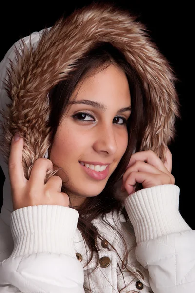 冬の服を着て美しい女性 — ストック写真