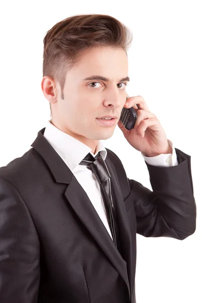 Obchodní muž na telefonu — Stock fotografie