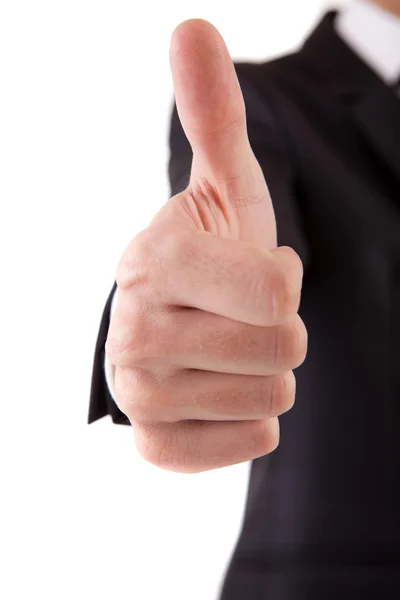 Business man showing thumb up — Stock Photo, Image