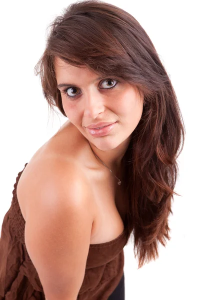 Young and beautiful woman posing Stock Image