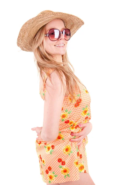 Γυναίκα ντυμένη για το καλοκαίρι — Φωτογραφία Αρχείου