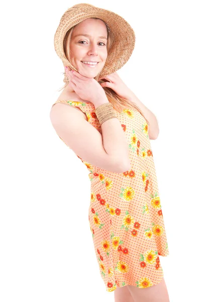 Mulher vestida para o verão — Fotografia de Stock