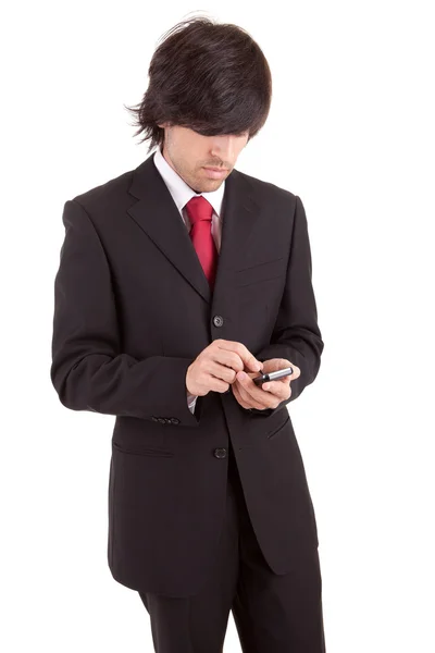 Biznesmen przy telefonie — Zdjęcie stockowe
