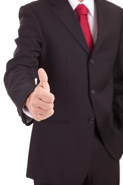 Бізнесмен показує великий палець вгору — стокове фото