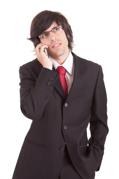 Geschäftsmann am Telefon — Stockfoto