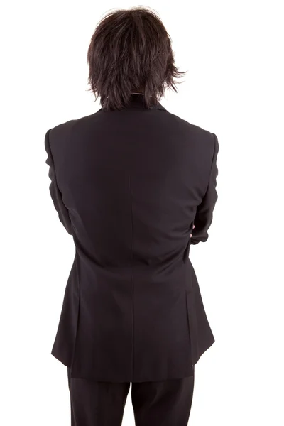 Business man posing backwards — Stock Photo, Image