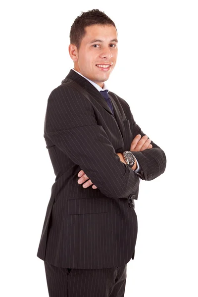 Jonge zakenman poseren — Stockfoto