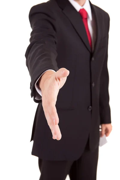 Biznes człowiek oferuje uścisk dłoni — Zdjęcie stockowe