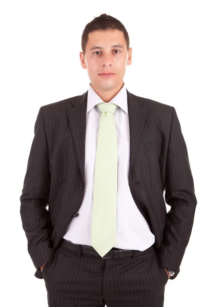 Jonge zakenman poseren — Stockfoto