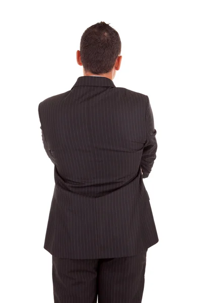 Business man posing backwards — Stock Photo, Image