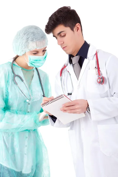 Nurse és orvos — Stock Fotó