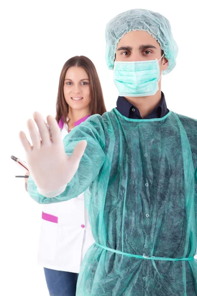 Enfermera y médico — Foto de Stock