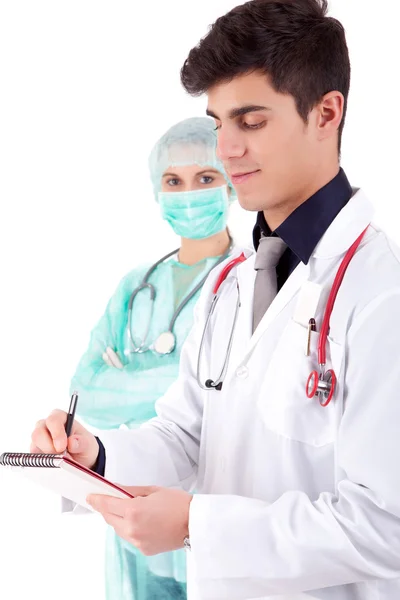Enfermeiro e médico — Fotografia de Stock