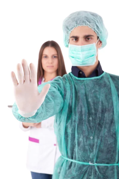 Медсестра и медик — стоковое фото