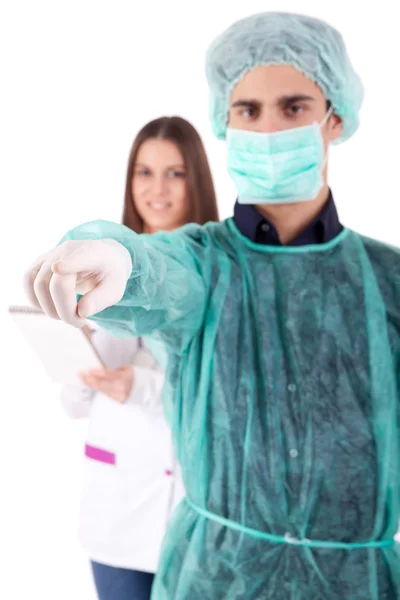 Enfermera y médico — Foto de Stock