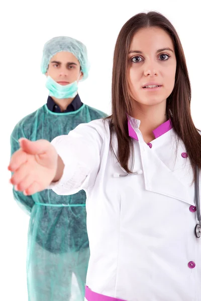 Hemşire ve doktor — Stok fotoğraf