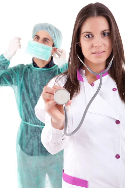 Enfermera y médico —  Fotos de Stock