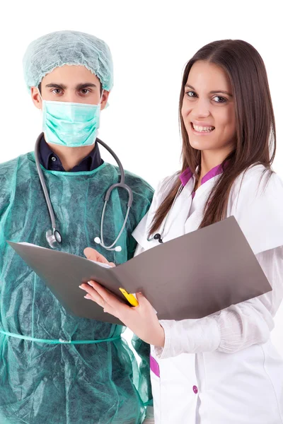 Infirmière et médecin — Photo
