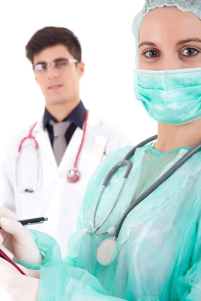 Krankenschwester und Sanitäterin — Stockfoto