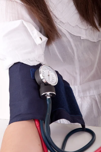 Měření krevního tlaku — Stock fotografie