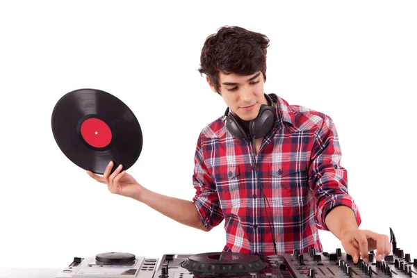 DJ hraje nějakou hudbu — Stock fotografie