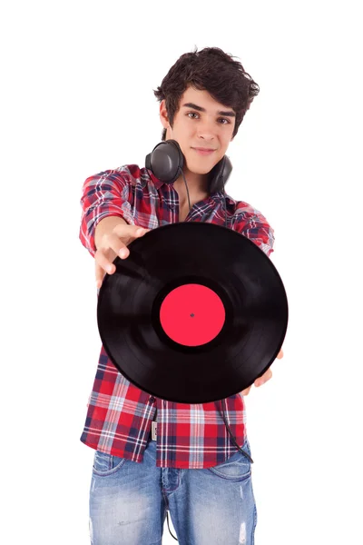 Un joven apuesto DJ — Foto de Stock