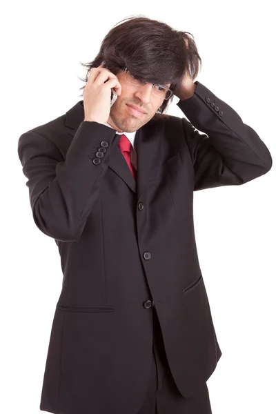 Business man at phone Stock Image