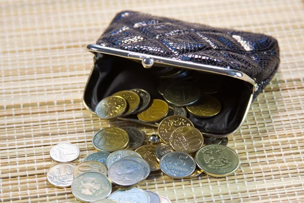 Ryska mynt i din handväska — Stockfoto