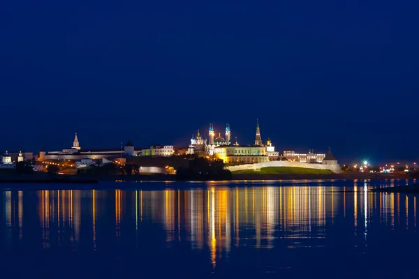 Night landscape with a kind on Kremlin — Stock Photo, Image