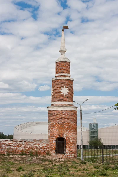 Fragmento da muralha do Kremlin, cidade Kolomna, zona de Moscovo, Rússia — Fotografia de Stock