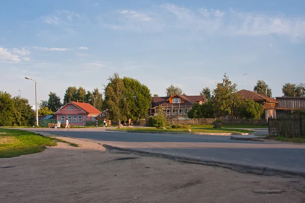 Сільських літній краєвид є Володимирський область, Росія — стокове фото