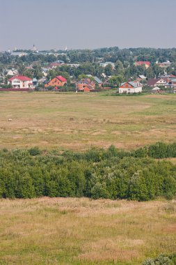 Yaz peyzaj, tür kule, şehir suzdal, Rusya Federasyonu