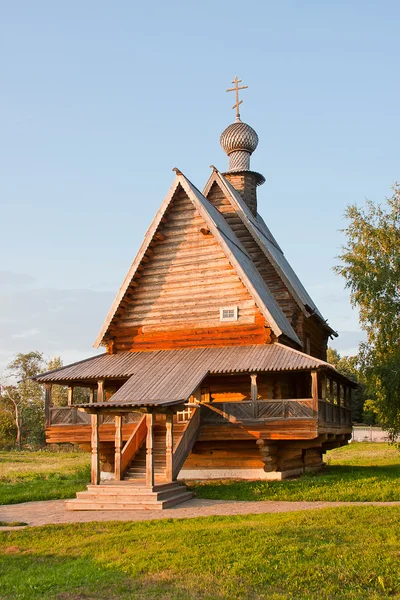 목조 건축, Vladimirskiy 지역, 러시아의 교회, 박물관 — 스톡 사진